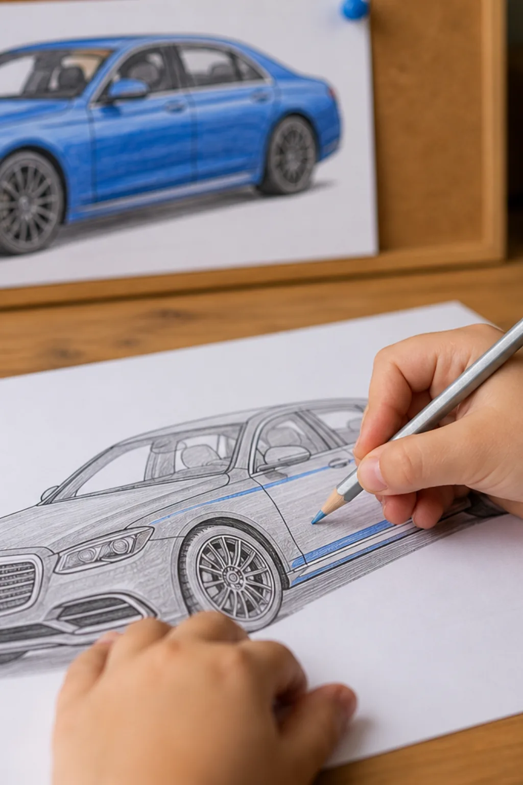 desenhos de carros Mercedes-Benz para colorir - 2