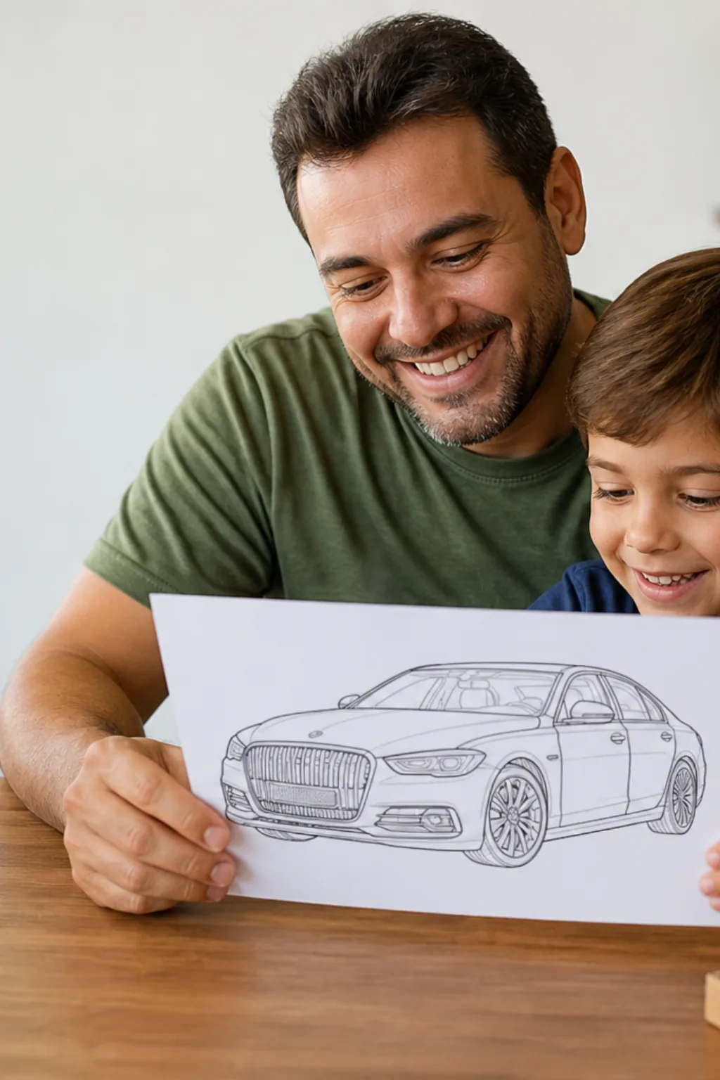 desenhos de carros Rolls-Royce para colorir — exemplo criado na Desenhos pra Colorir