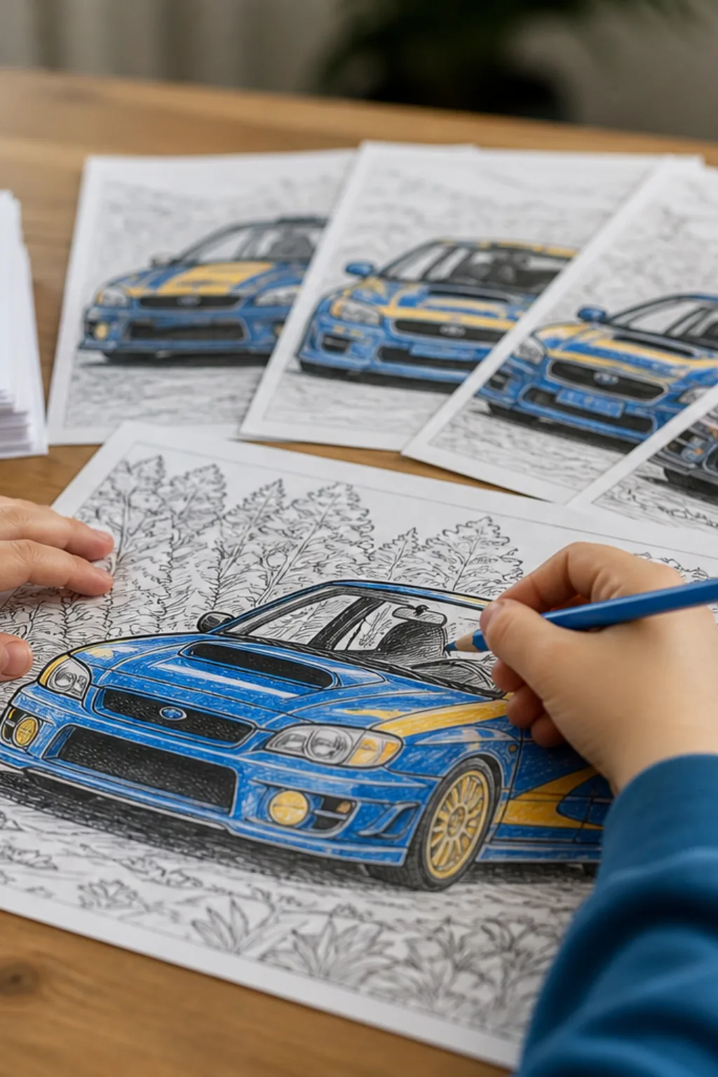 desenhos de carros Subaru para colorir - 2
