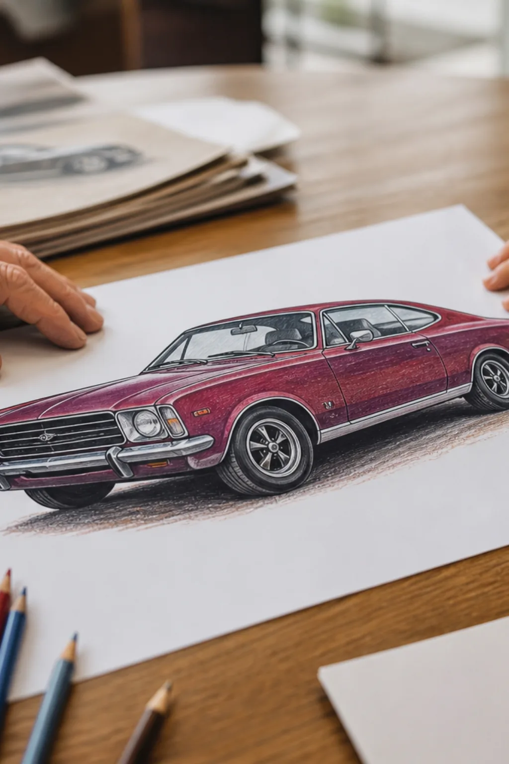 desenhos do Chevrolet Opala para colorir - 2