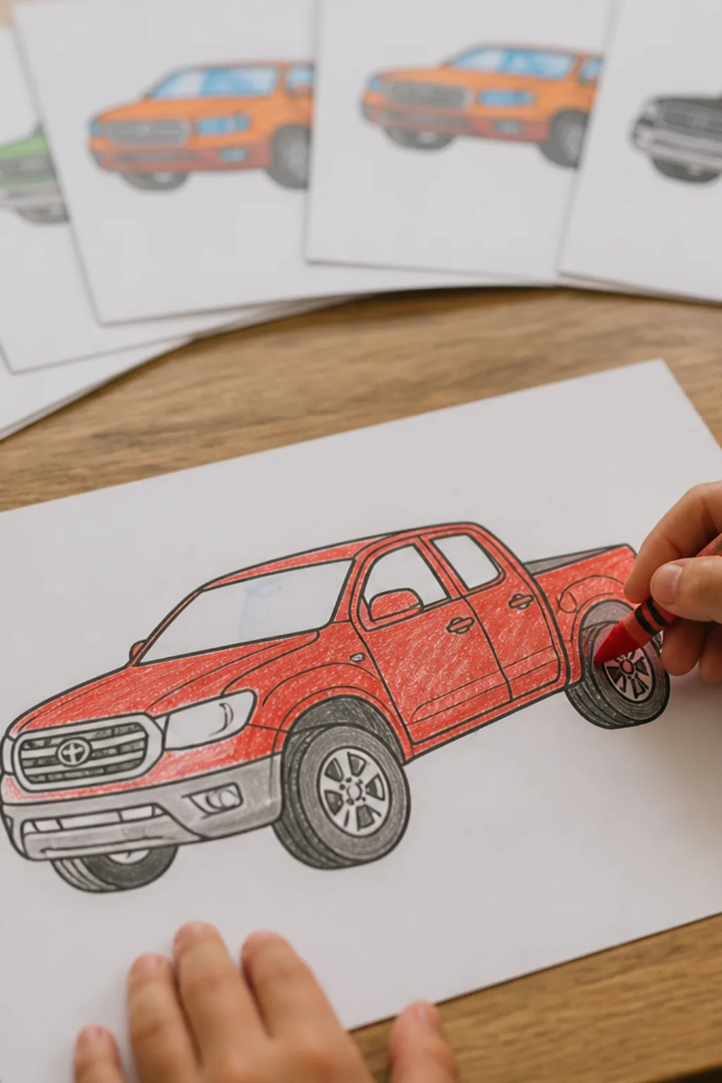 desenhos da Chevrolet S10 para colorir - 2