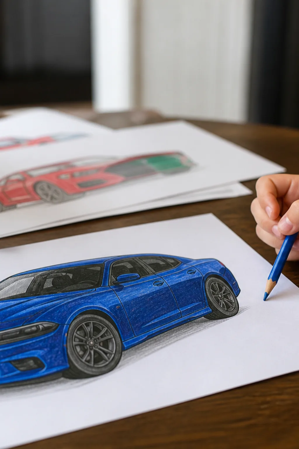 desenhos do Dodge Charger para colorir - 2