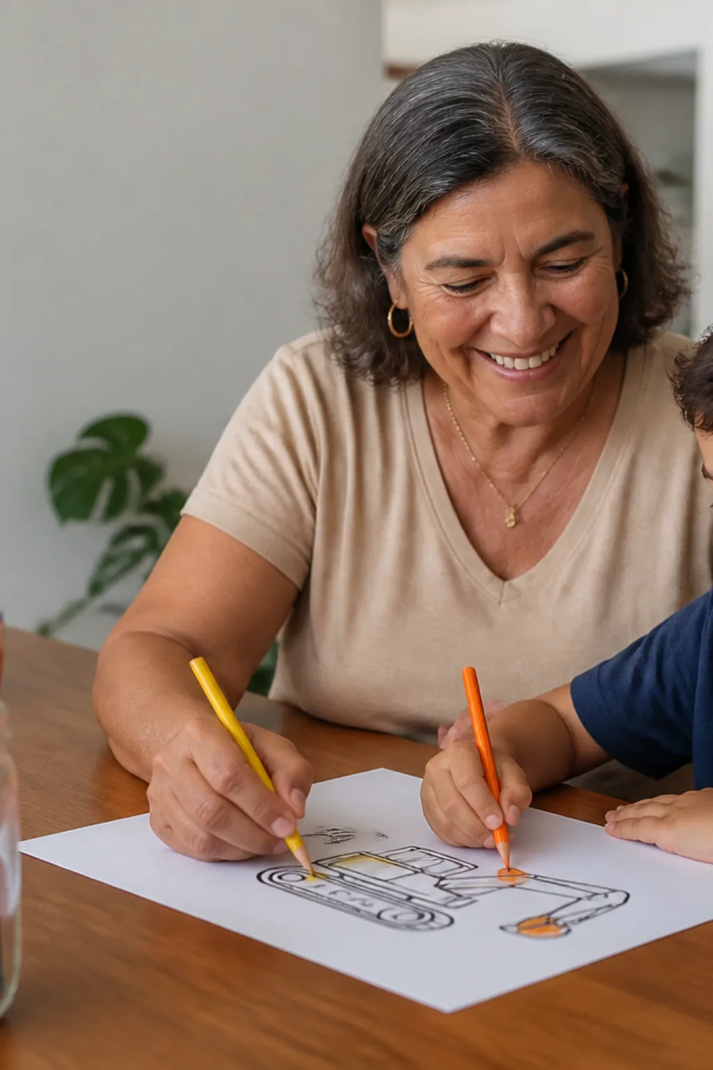 desenhos de escavadeira para colorir - 1