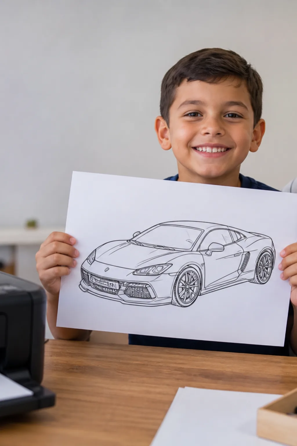 desenhos de ferrari para colorir - 1
