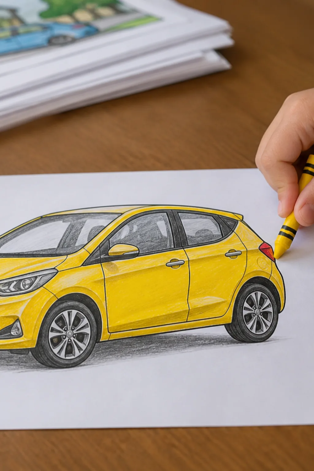 desenhos do Fiat Argo para colorir - 2