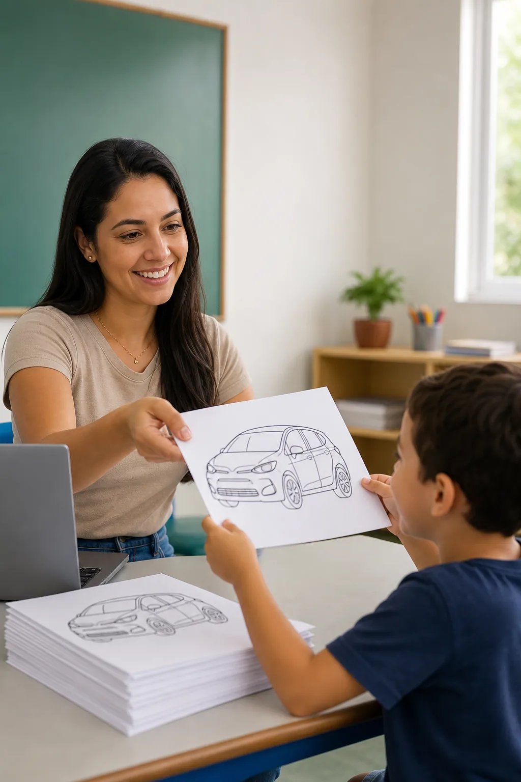 desenhos do Ford Focus para colorir — exemplo criado na Desenhos pra Colorir