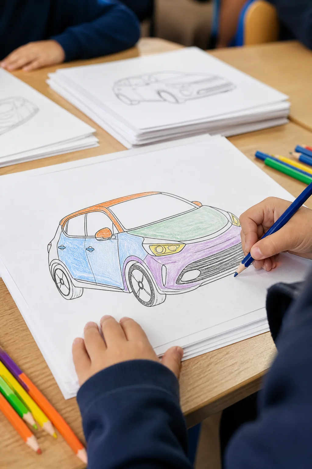 desenhos do Ford Focus para colorir - 2