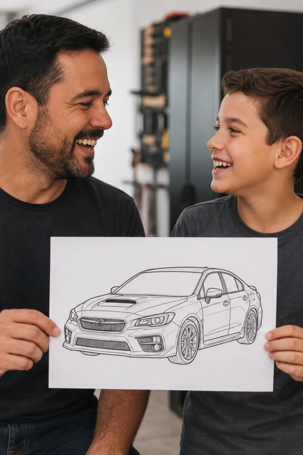 desenhos do Honda Civic para colorir — exemplo criado na Desenhos pra Colorir