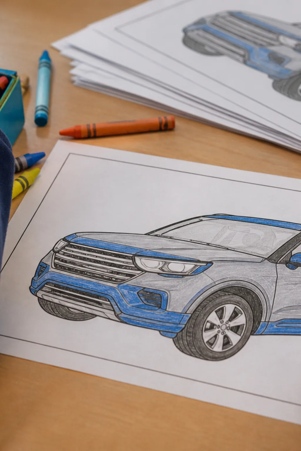 desenhos do Jeep Compass para colorir - 2