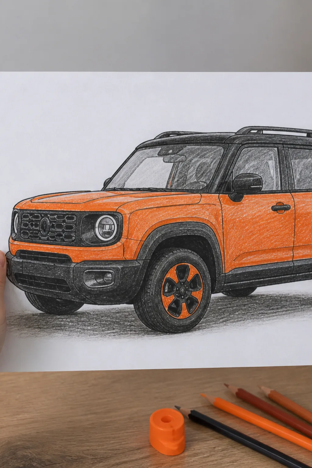 desenhos do Jeep Renegade para colorir - 2