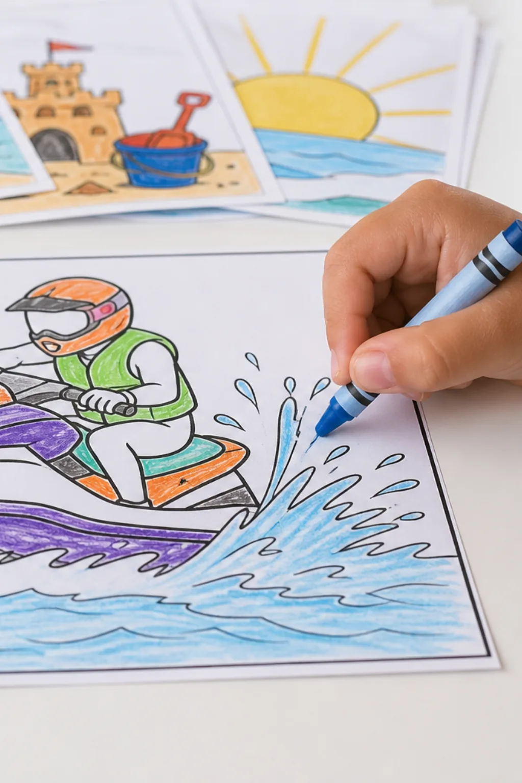desenhos de jet ski para colorir - 2