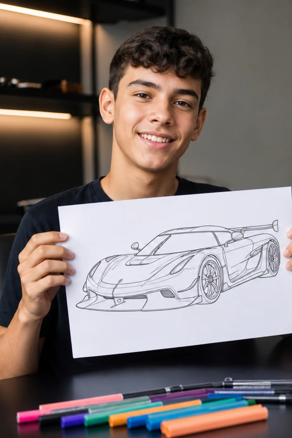 desenhos de koenigsegg para colorir - 1