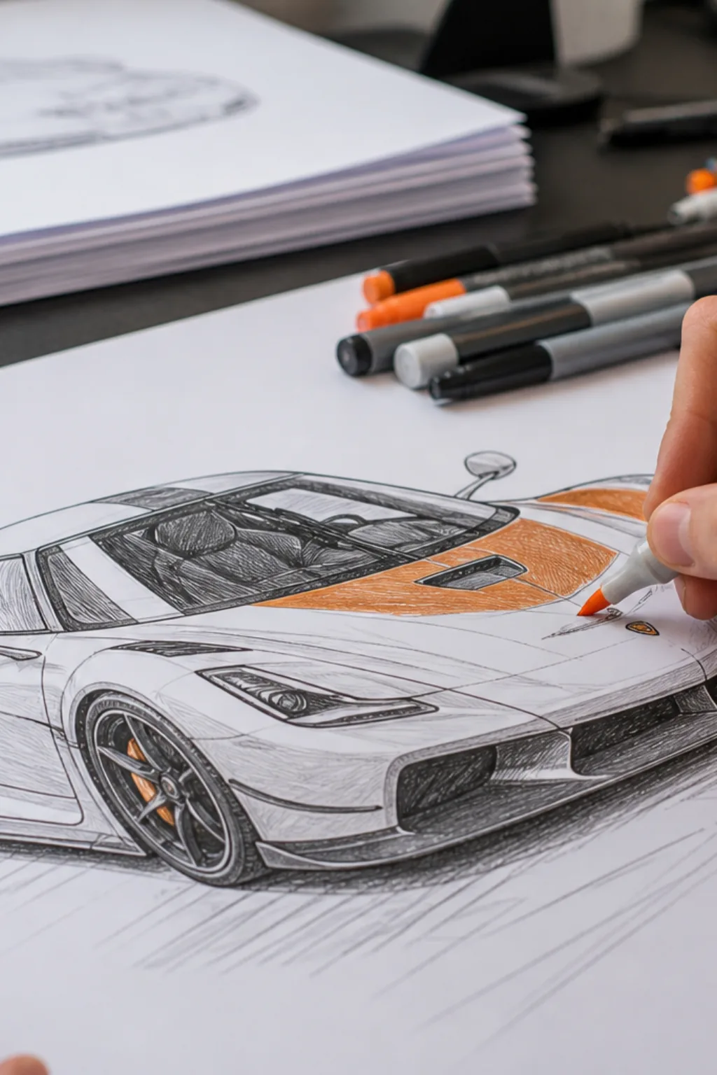 desenhos de koenigsegg para colorir - 2