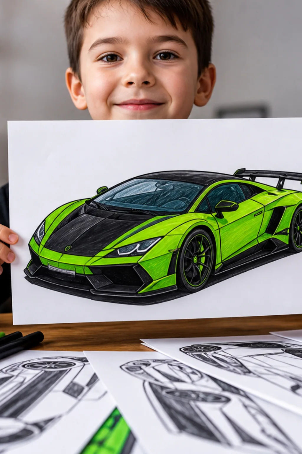 desenhos de lamborghini para colorir - 2