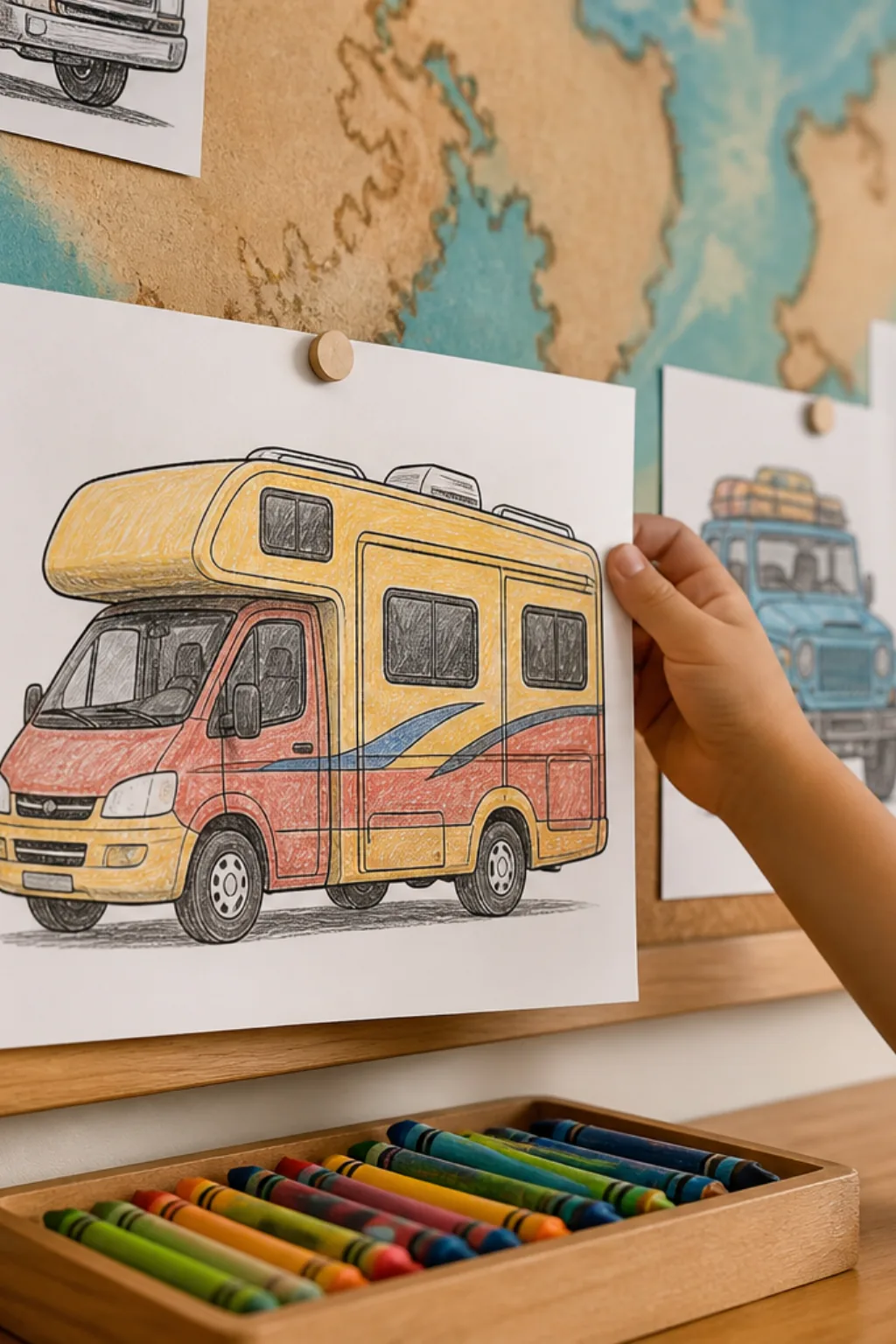 desenhos de motorhome para colorir - 2