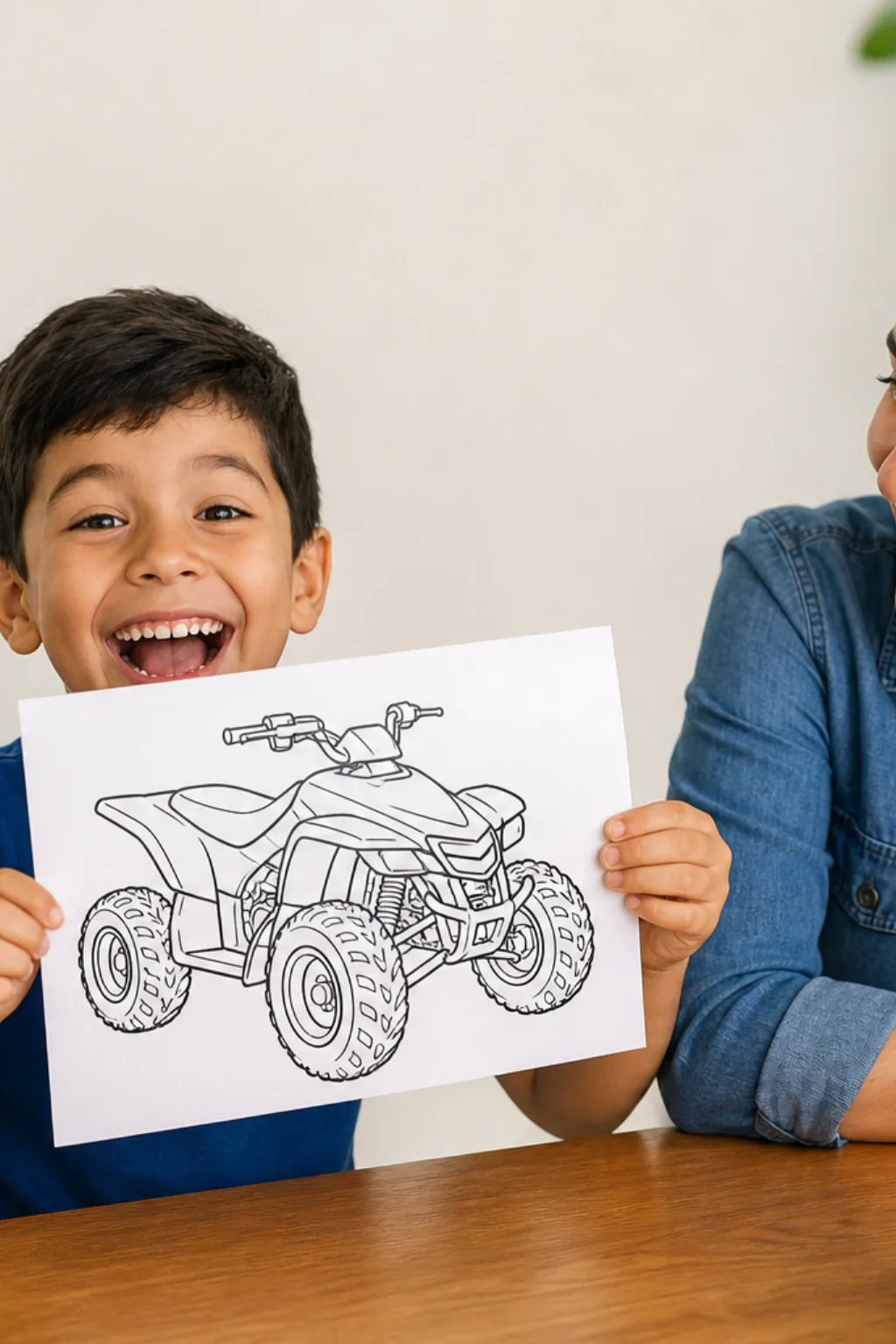 desenhos de quadriciclo para colorir - 1