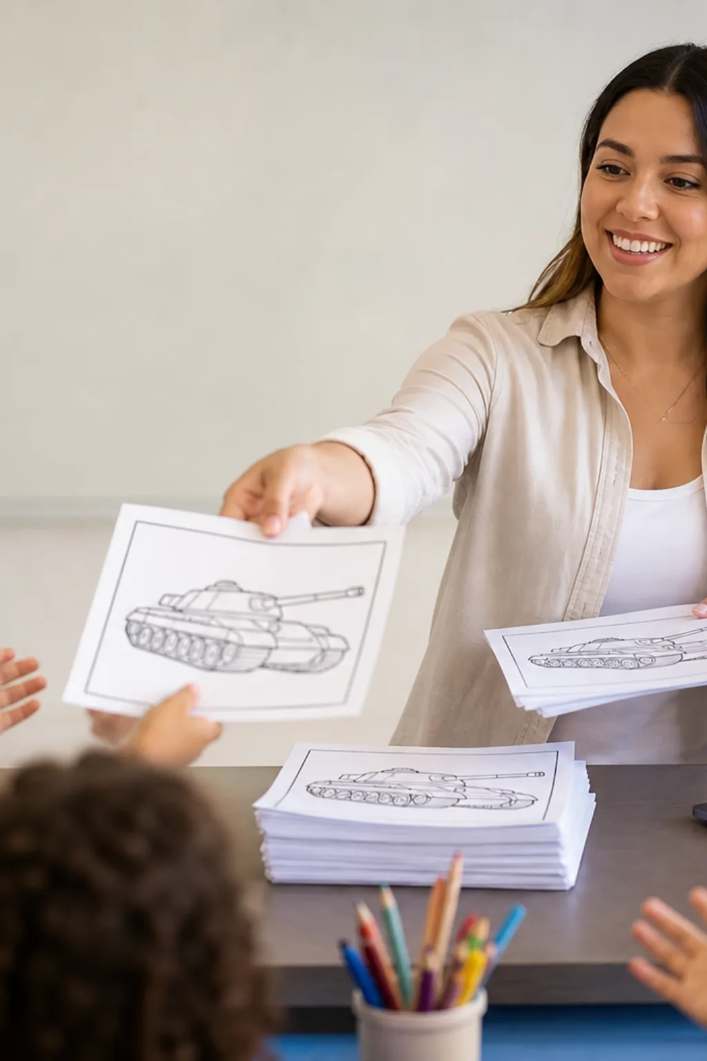 desenhos de tanque de guerra para colorir - 1