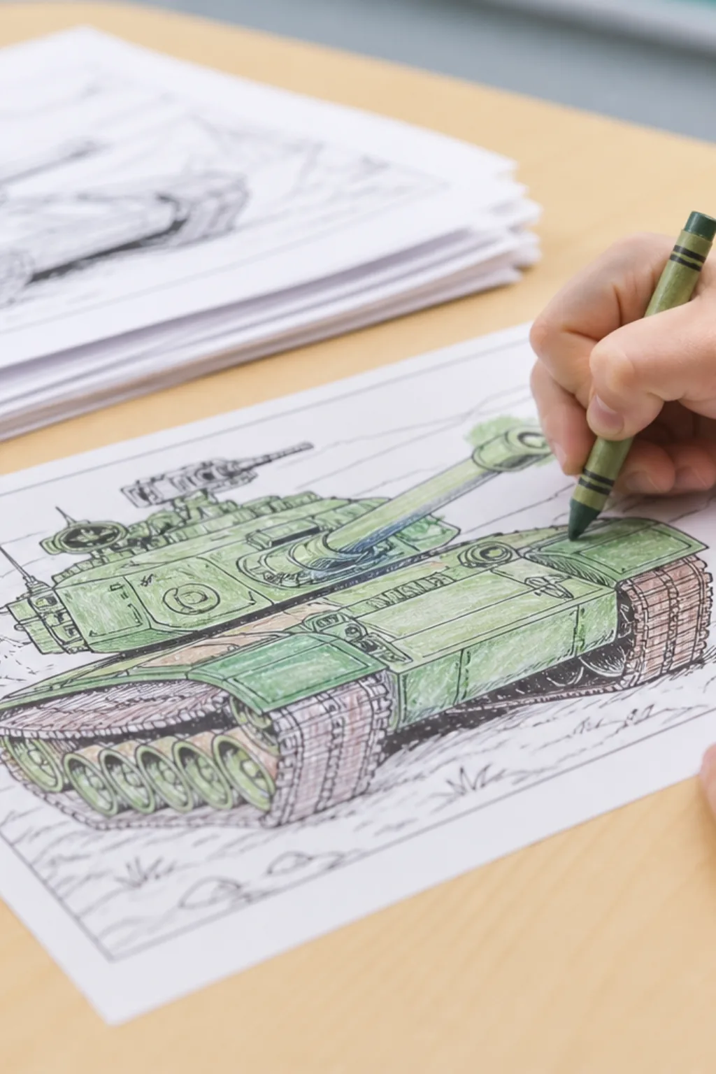 desenhos de tanque de guerra para colorir - 2