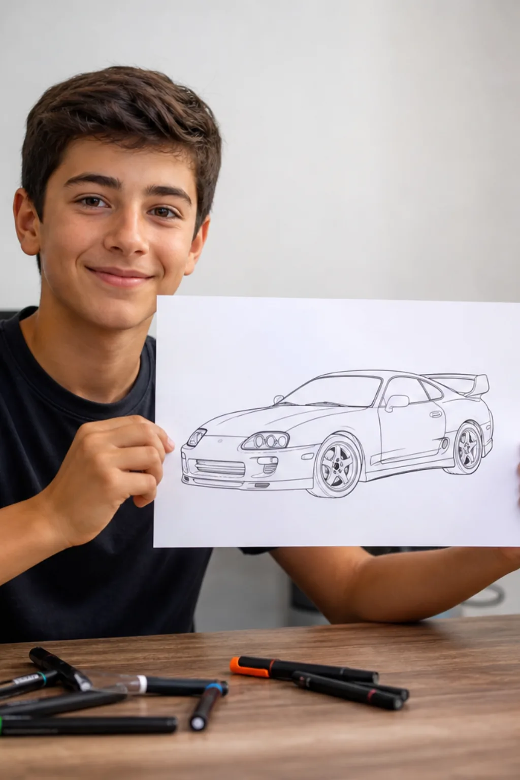 desenhos de toyota supra para colorir - 1