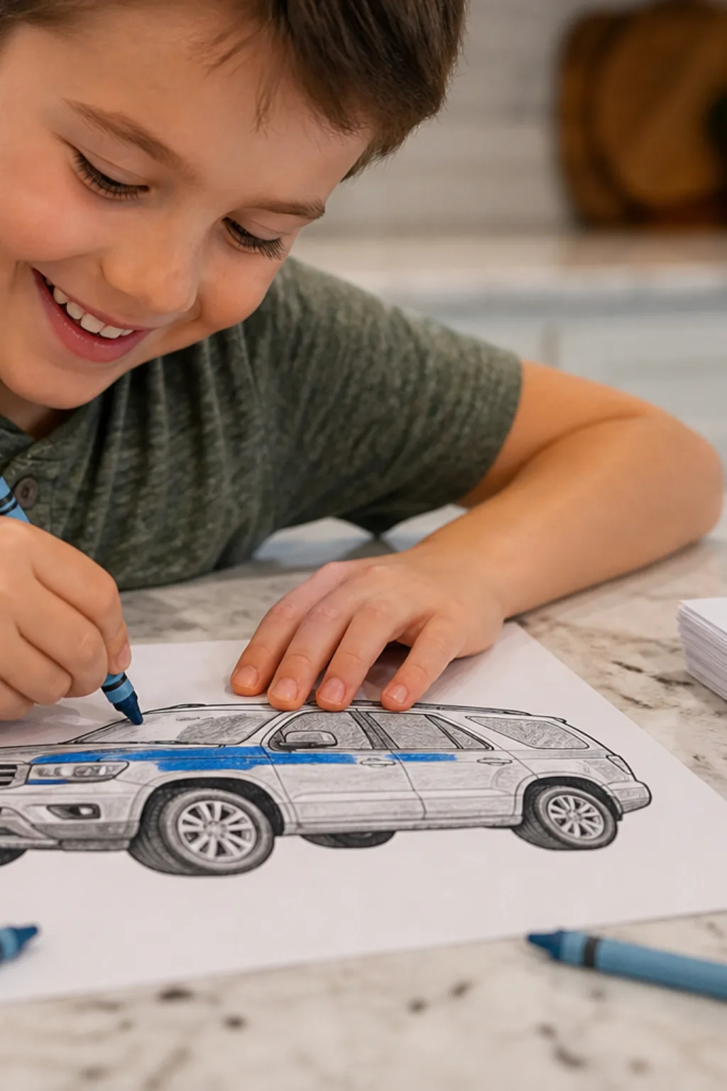 desenhos da Toyota SW4 para colorir - 2