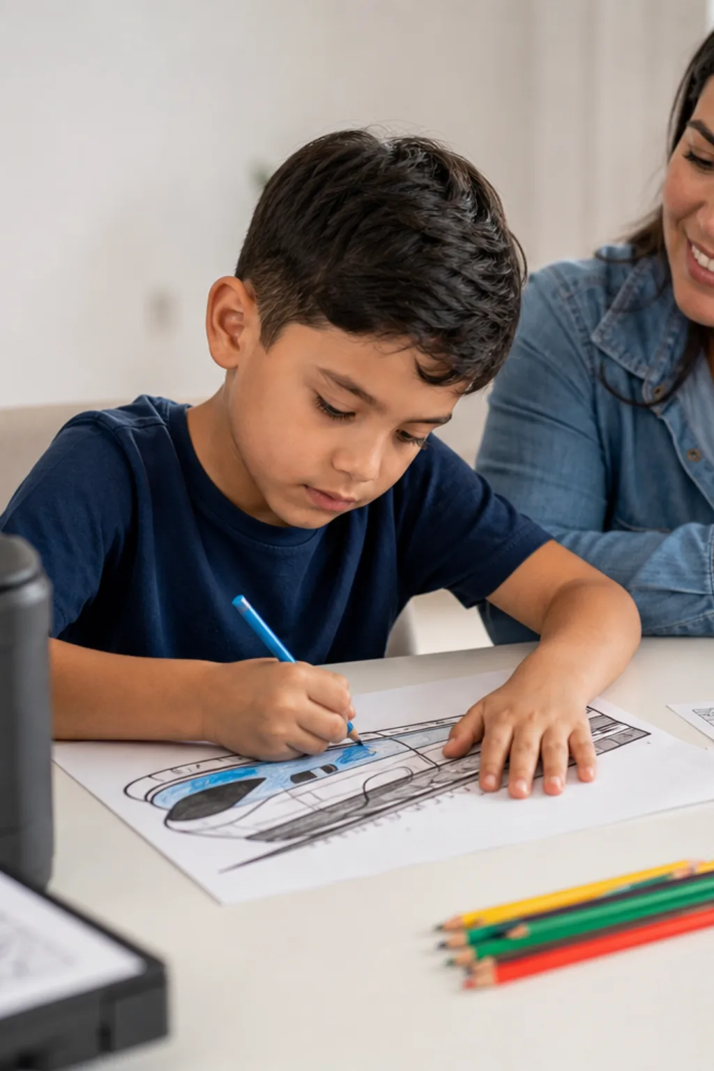 desenhos de trem bala para colorir — exemplo criado na Desenhos pra Colorir