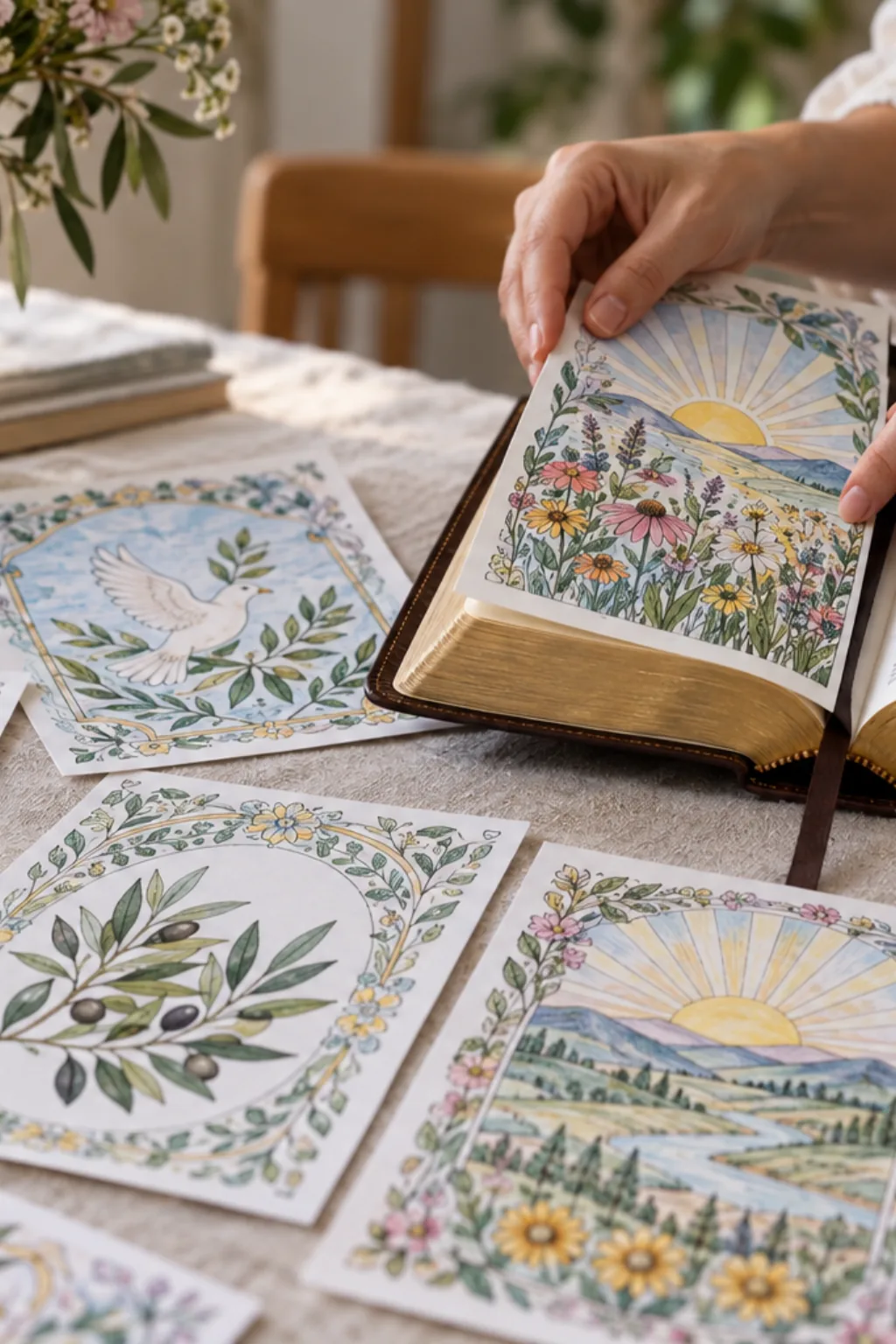 Desenhos de Versículos Bíblicos para Colorir - Depois