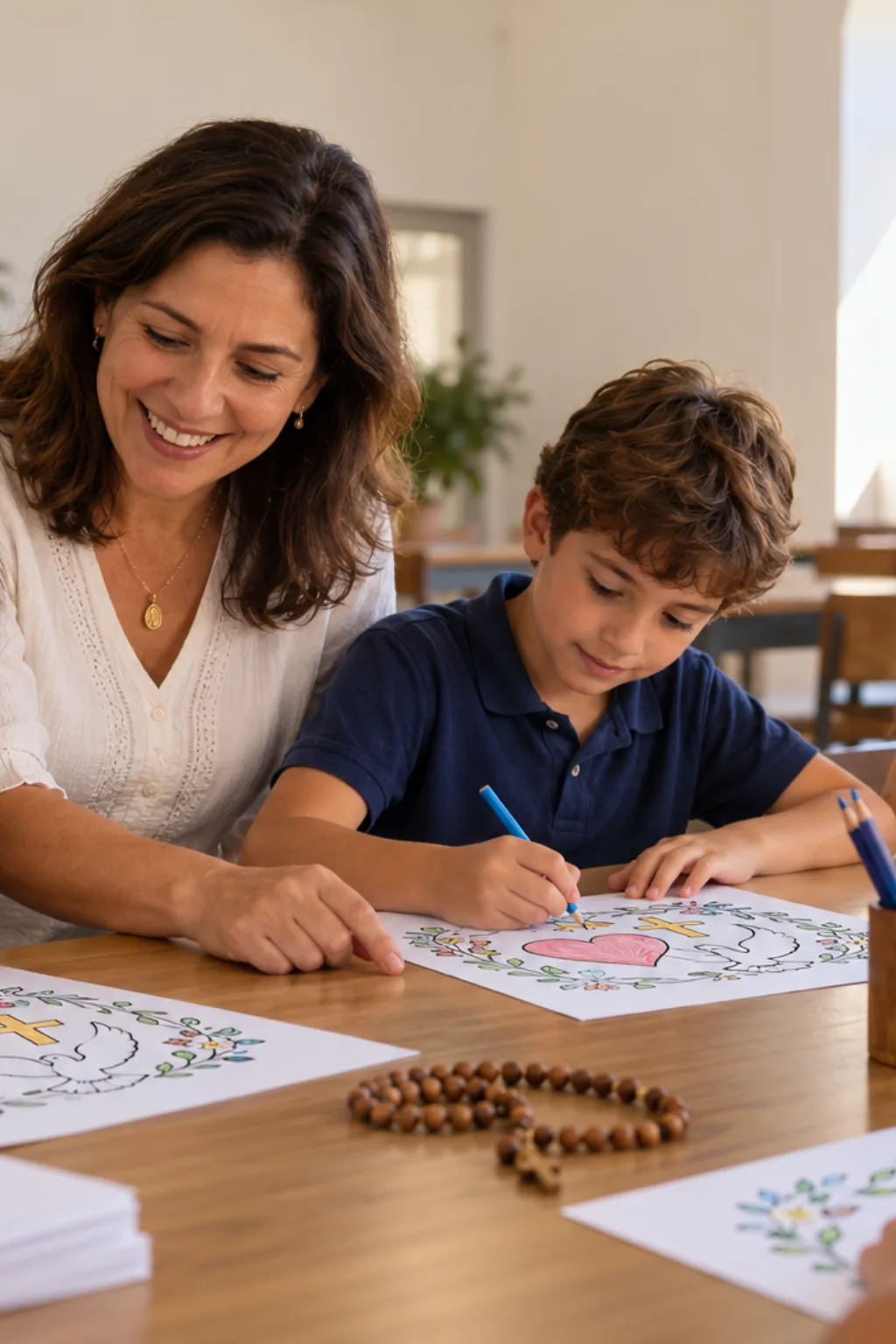 desenhos de 1 João 1:9 para colorir — exemplo criado na Desenhos pra Colorir
