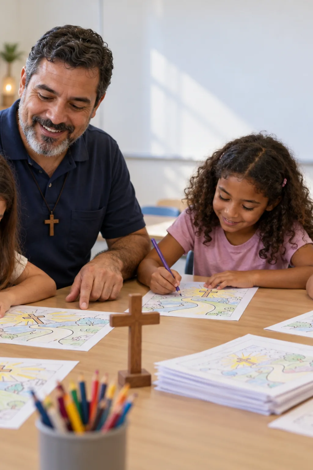 desenhos de João 14:6 para colorir — exemplo criado na Desenhos pra Colorir