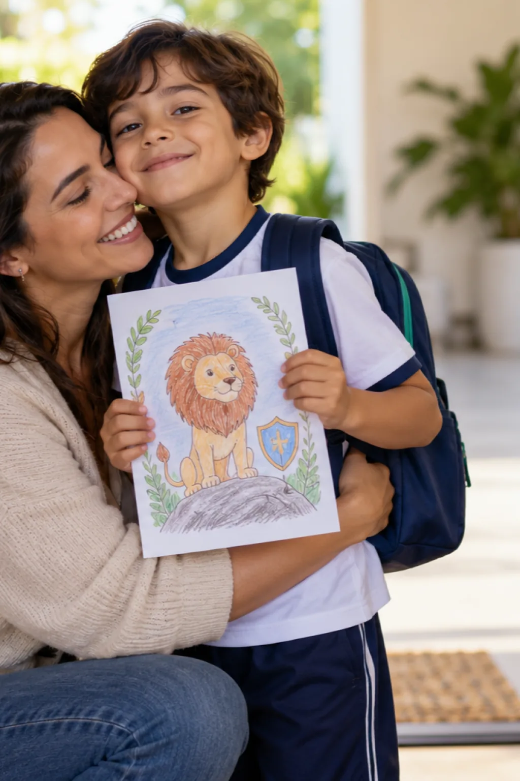 desenhos de Josué 1:9 para colorir — exemplo criado na Desenhos pra Colorir