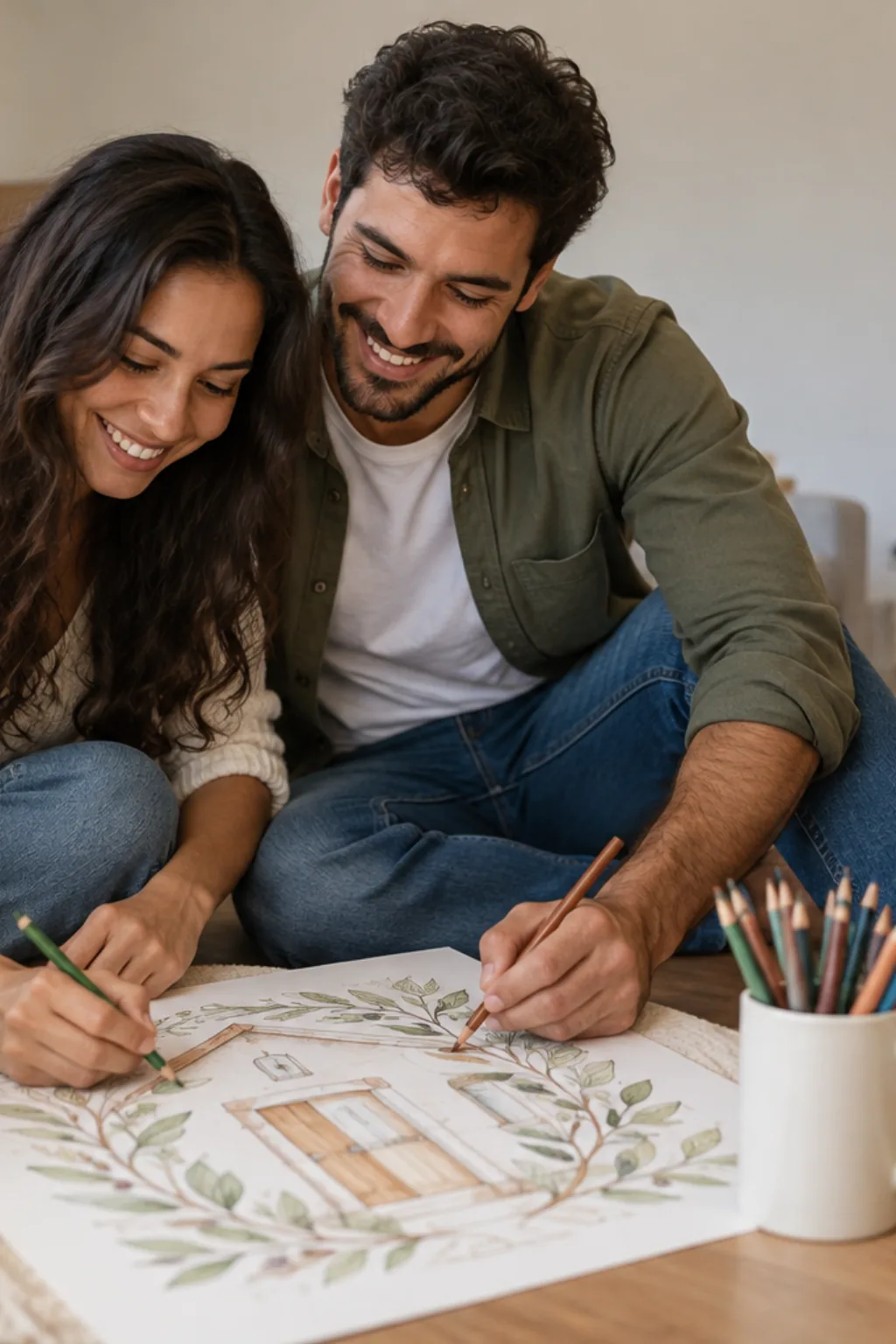 desenhos de Josué 24:15 para colorir — exemplo criado na Desenhos pra Colorir