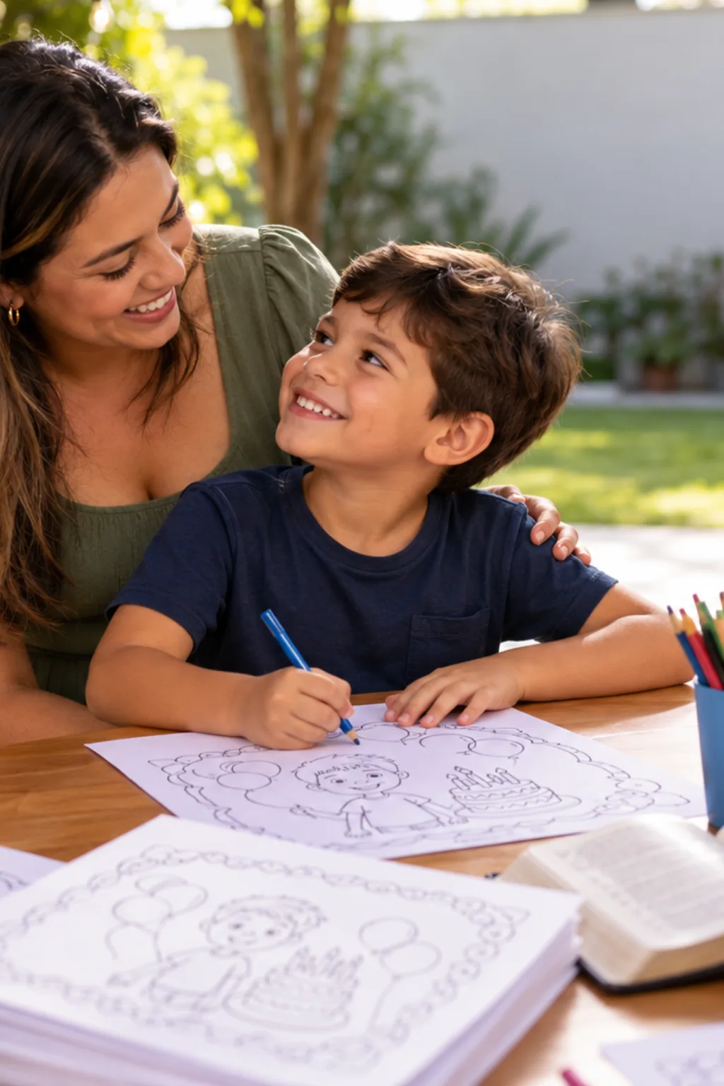 desenhos de Lucas 2:52 para colorir — exemplo criado na Desenhos pra Colorir