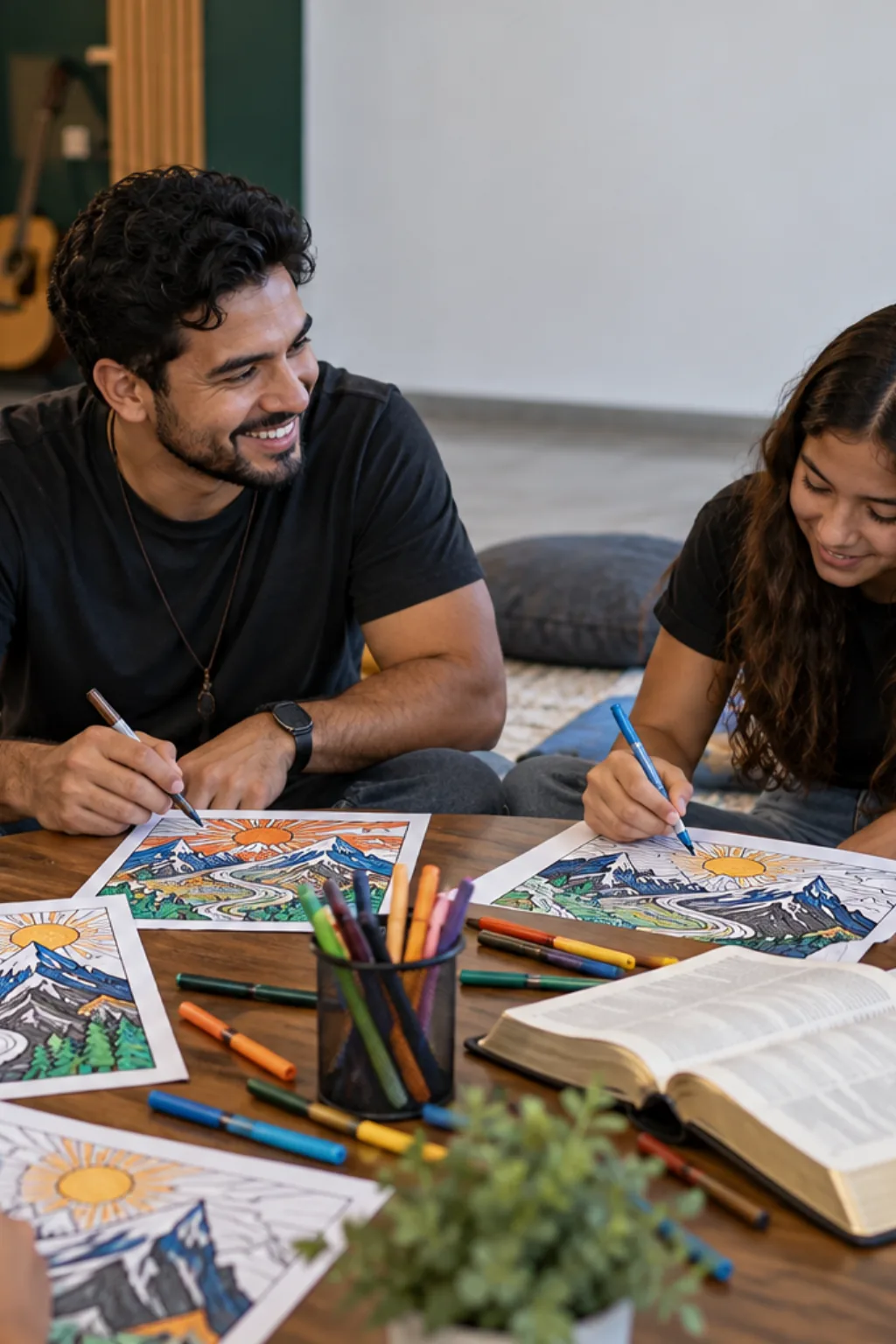 desenhos de Mateus 19:26 para colorir — exemplo criado na Desenhos pra Colorir