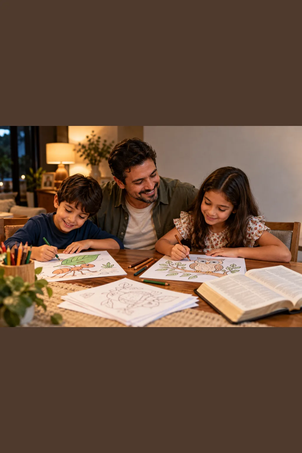 desenhos dos Provérbios para colorir — exemplo criado na Desenhos pra Colorir