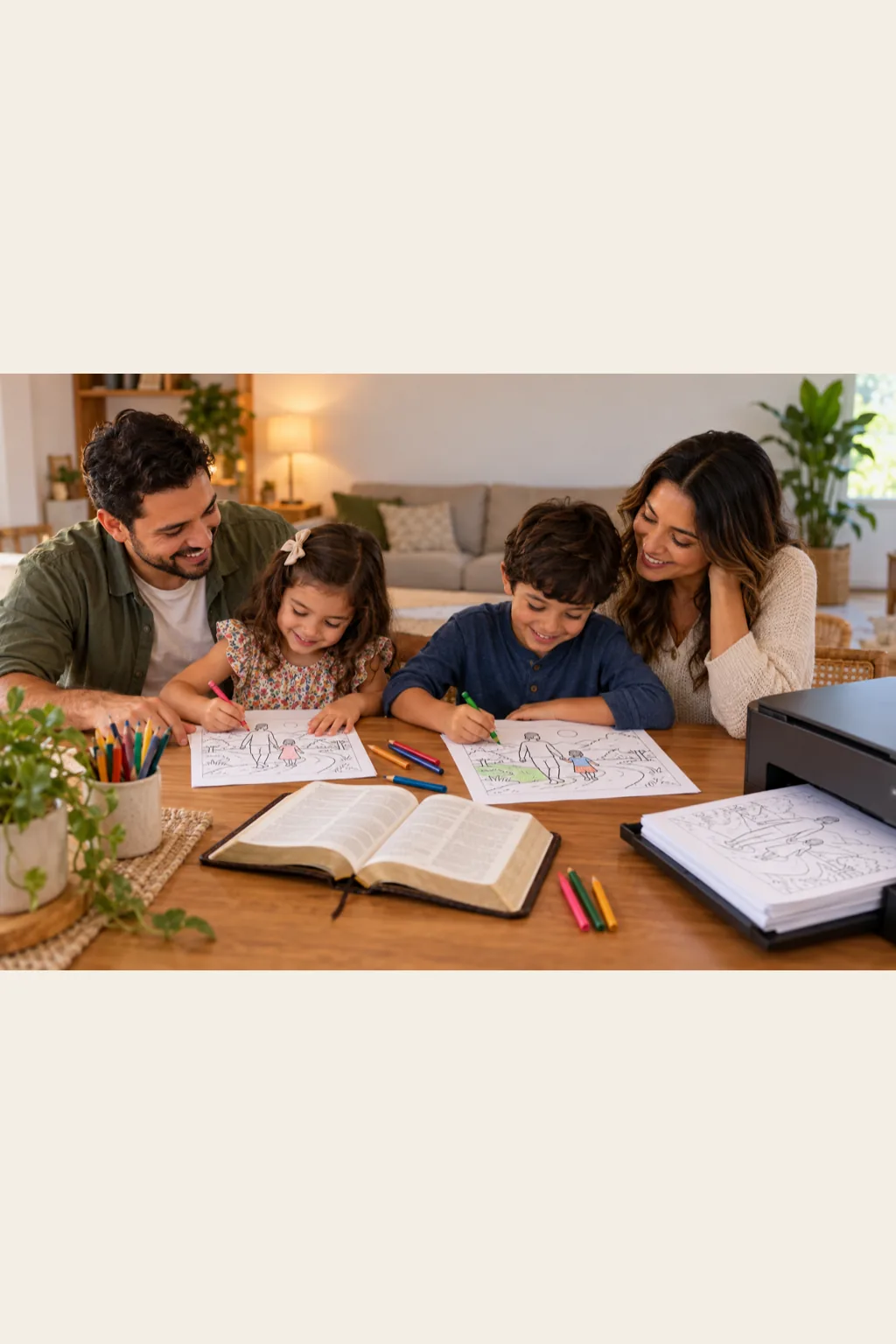 desenhos de Provérbios 22:6 para colorir — exemplo criado na Desenhos pra Colorir