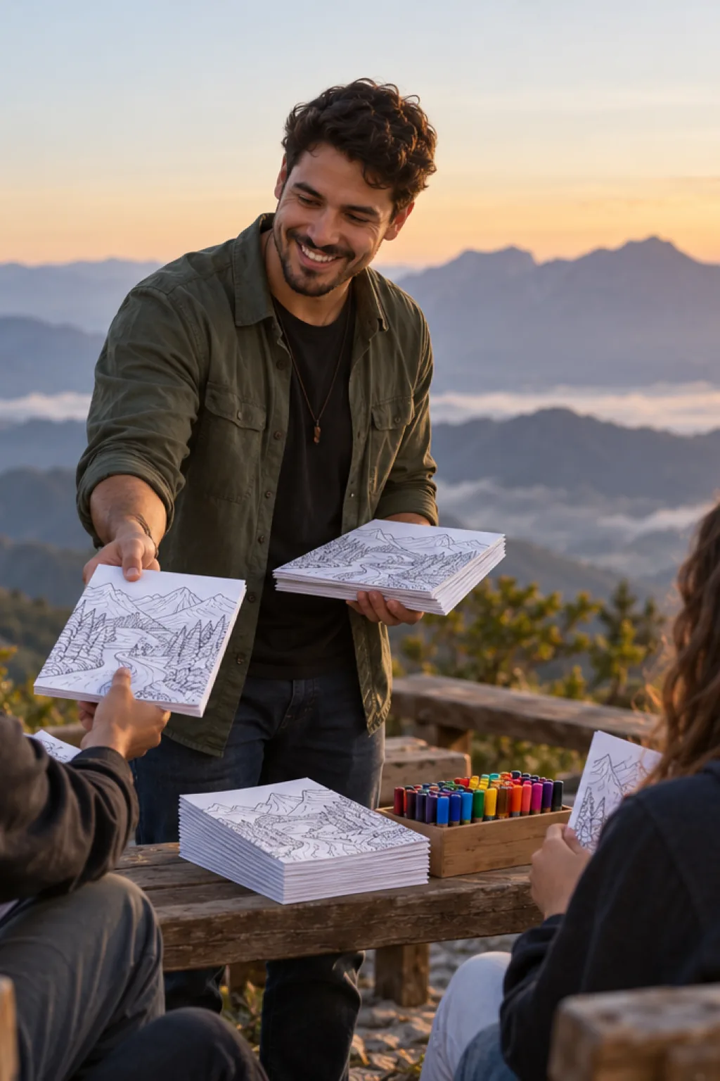 desenhos do Salmo 121 para colorir — exemplo criado na Desenhos pra Colorir