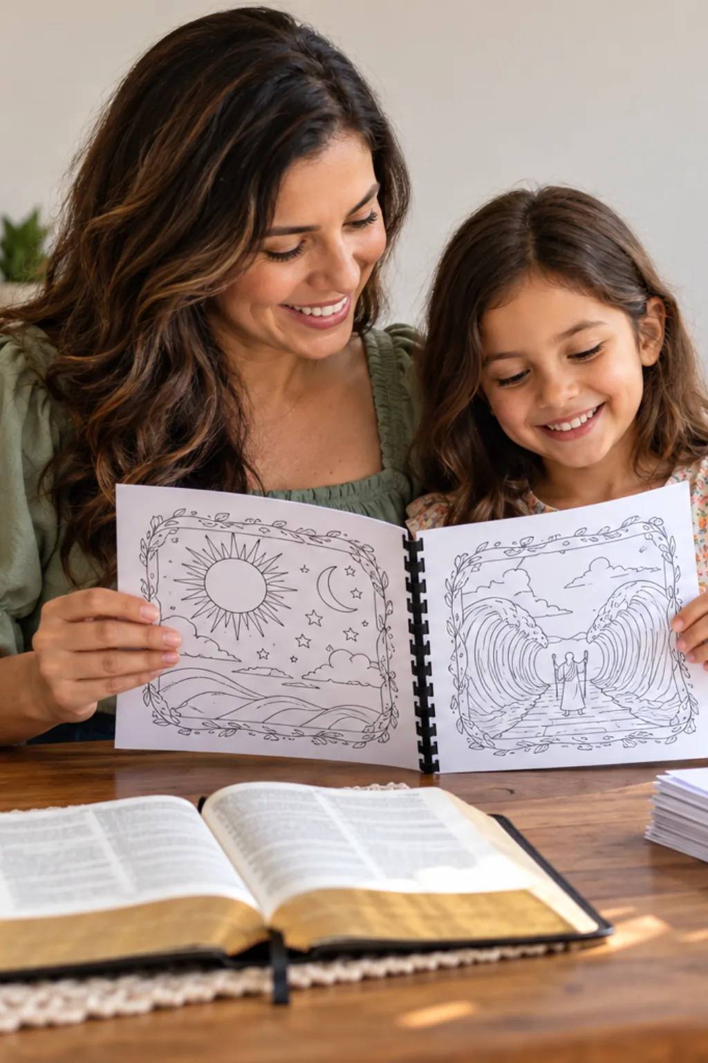desenhos do Salmo 136 para colorir — exemplo criado na Desenhos pra Colorir