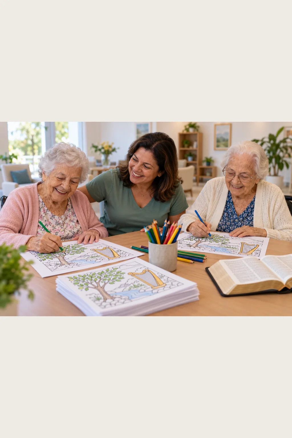 desenhos dos Salmos para colorir — exemplo criado na Desenhos pra Colorir