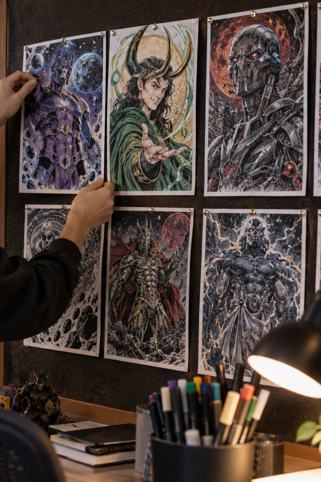 Desenhos de Vilões da Marvel para Colorir - Depois