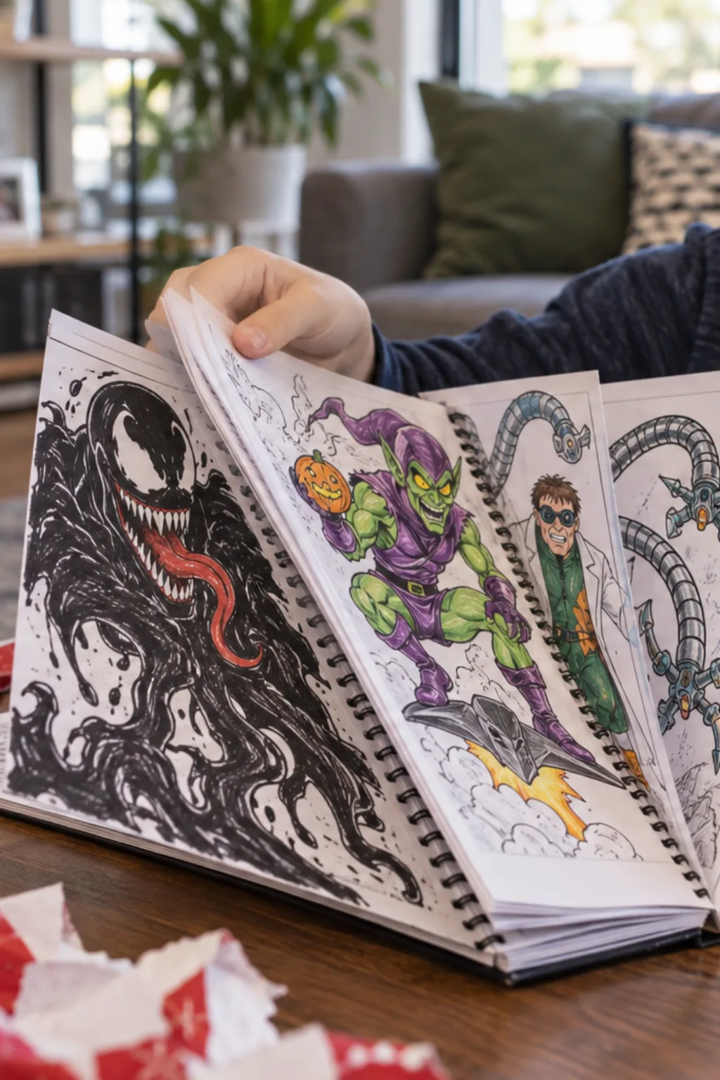 Desenhos de Vilões do Homem-Aranha para Colorir - Depois
