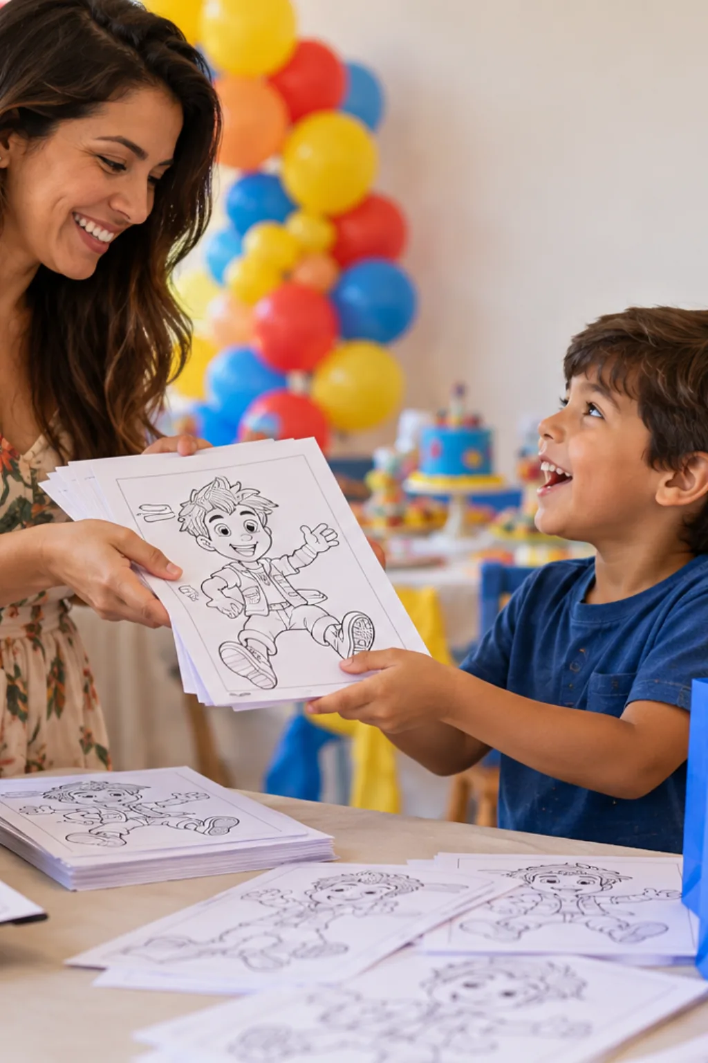 desenhos do Luccas Neto para colorir — exemplo criado na Desenhos pra Colorir