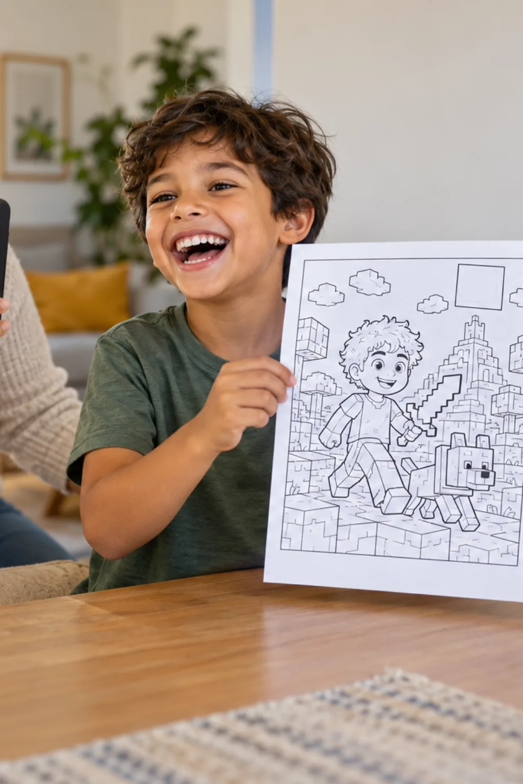 desenhos do Natan por Aí para colorir — exemplo criado na Desenhos pra Colorir
