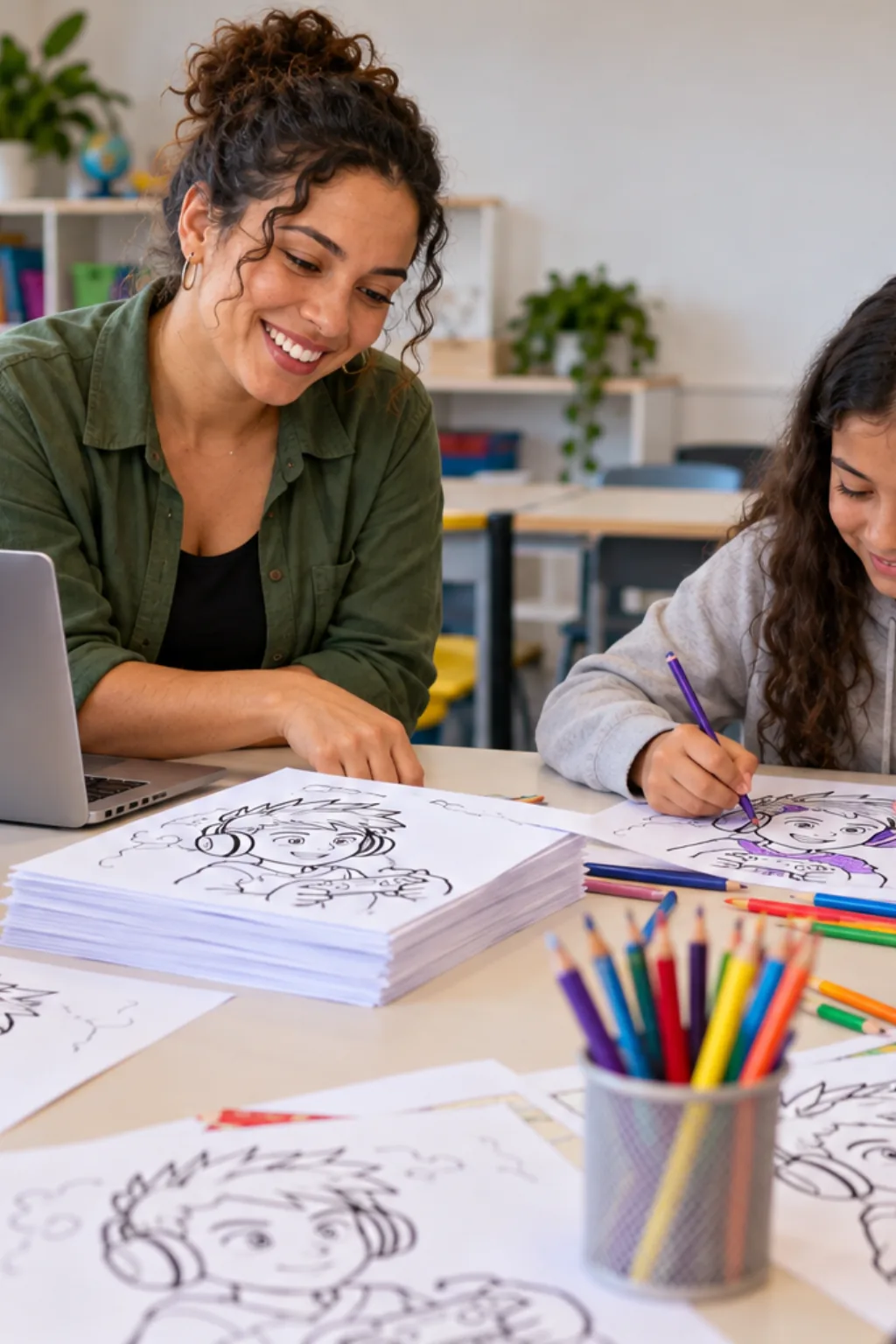 desenhos do T3ddy para colorir — exemplo criado na Desenhos pra Colorir