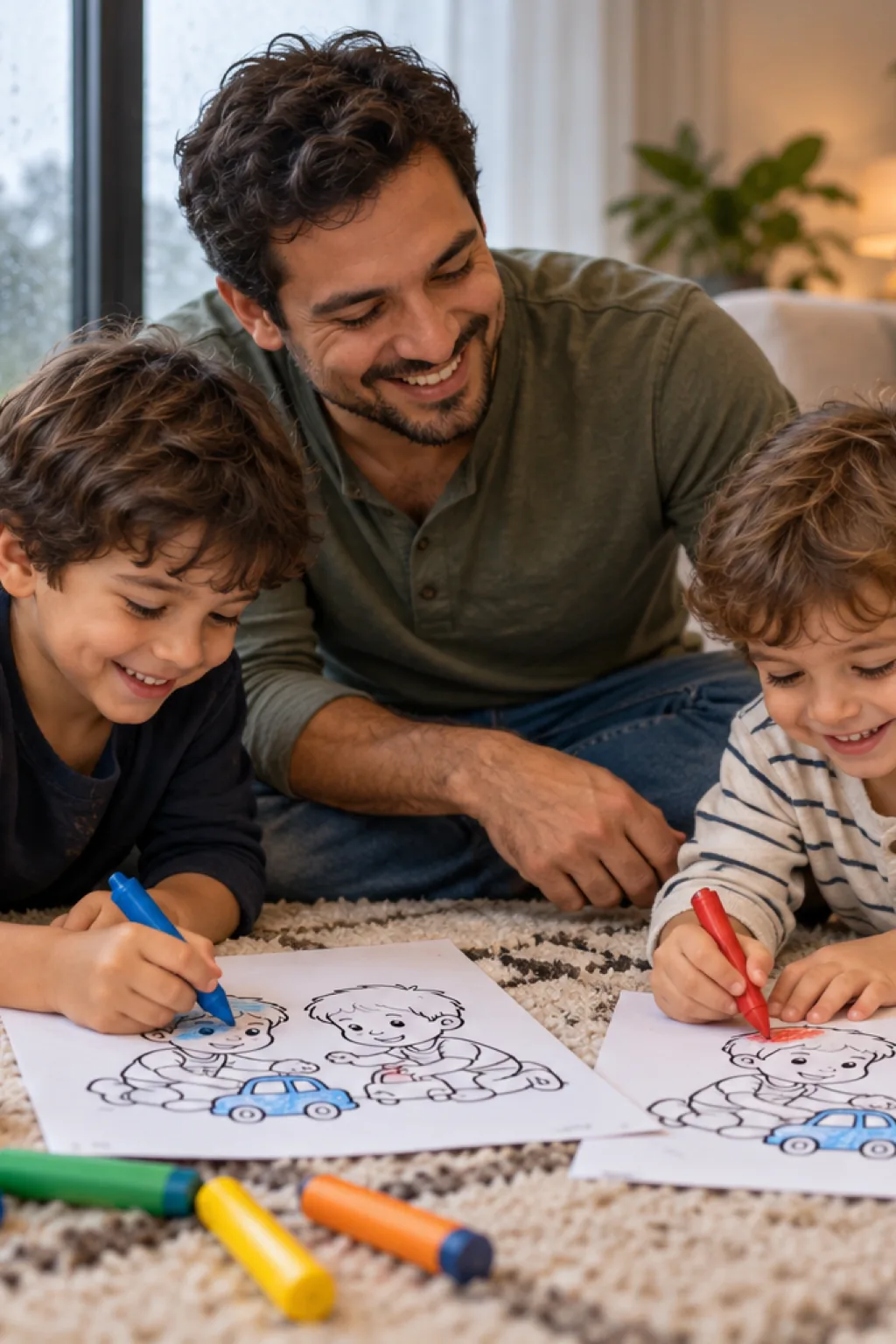 desenhos de Vlad e Niki para colorir — exemplo criado na Desenhos pra Colorir