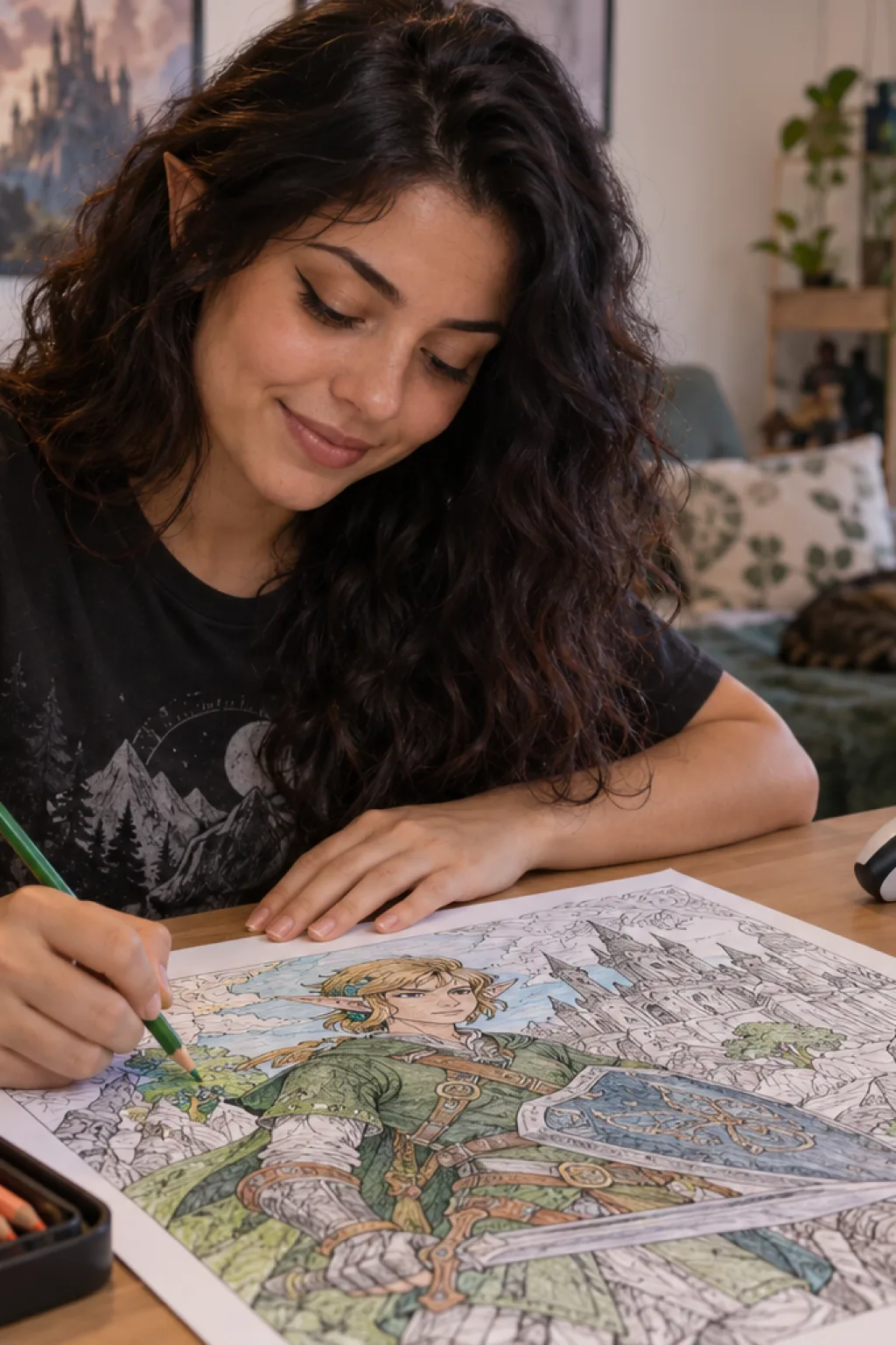 desenhos para colorir — exemplo criado na Desenhos pra Colorir