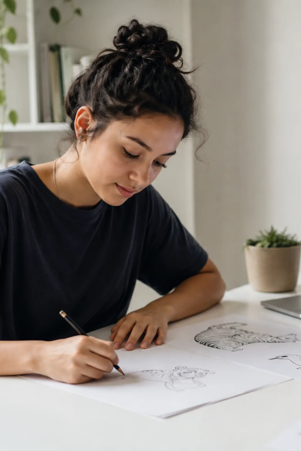 Desenhos de Animais para Desenhar - Antes
