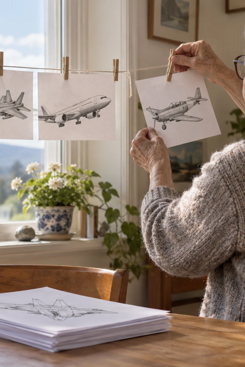 Desenhos de Aviões para Desenhar - Depois