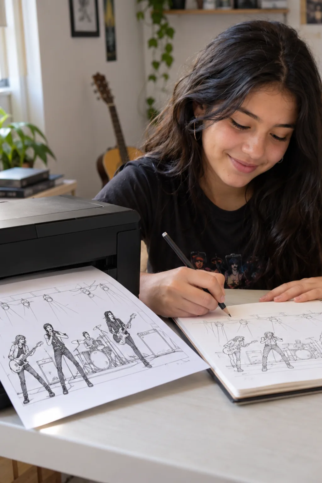 desenhos para desenhar — exemplo criado na Desenhos pra Colorir