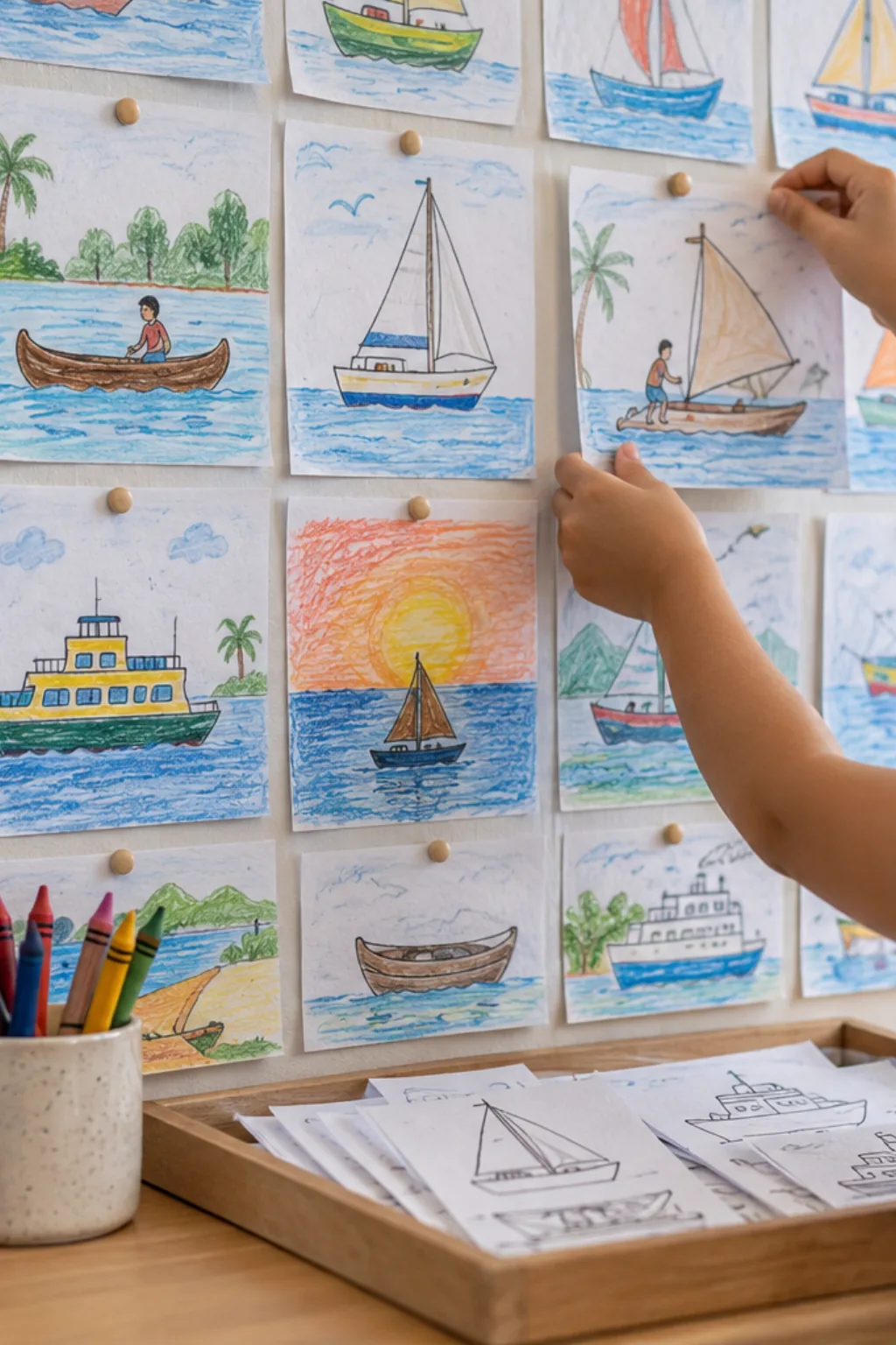 Desenhos de Barcos para Desenhar - Depois