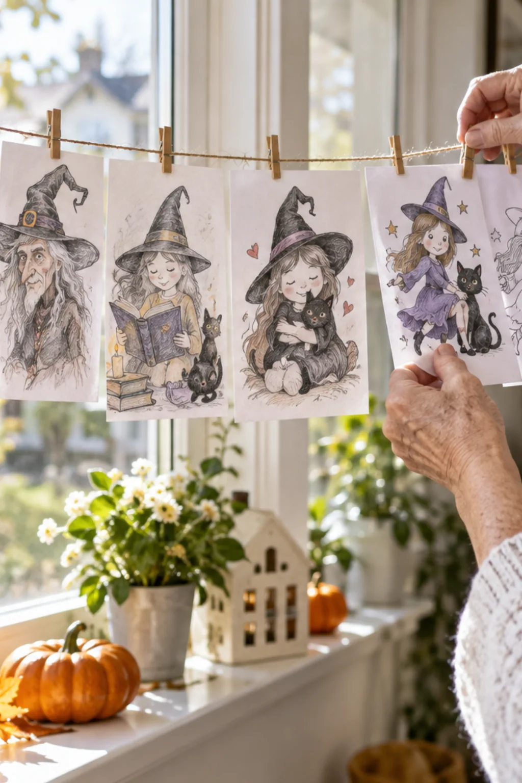 Desenhos de Bruxas para Desenhar - Depois
