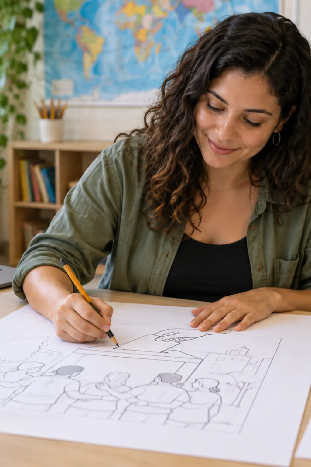 desenhos para desenhar — exemplo criado na Desenhos pra Colorir